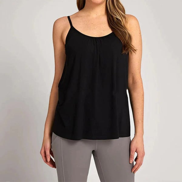 🔥 Loose-fitting Tank Top With Built-in Bra