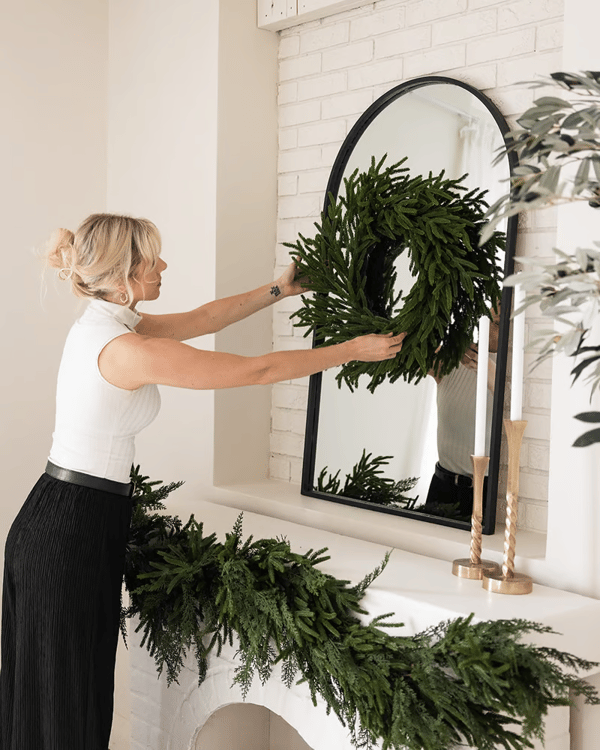 ✨Natural Christmas Greenery ✨- Real Touch Norfolk Pine Garland