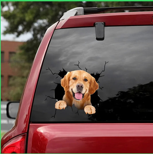 Fissure Golden Retriever Sticker