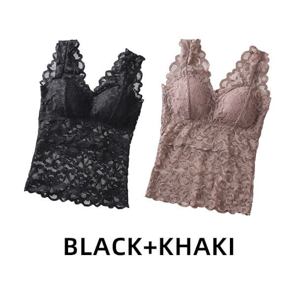 💖Last Day 70% OFF💖Long Lace Beauty Back Undershirt