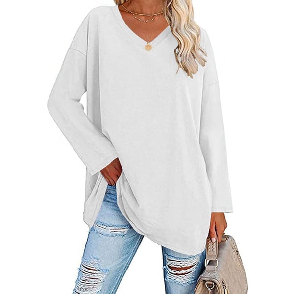 💋Women's loose long sleeve fashion V-neck knit top (Buy 2 Free Shipping)