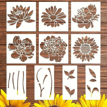 🏡Last Day 70% OFF -Blooming Flowers Stencil Kit🌻DIY Decoration