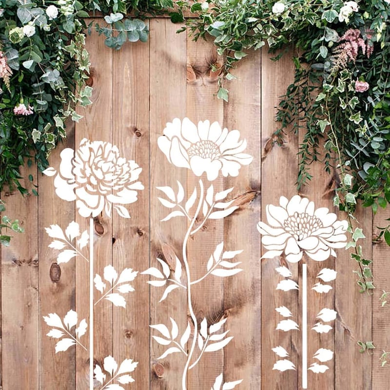 🏡Last Day 70% OFF -Blooming Flowers Stencil Kit🌻DIY Decoration