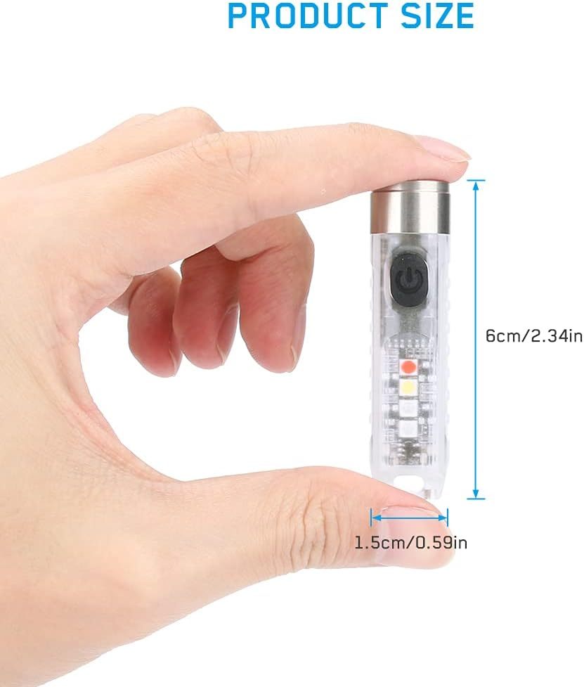 Rechargeable Mini Powerful Keychain Flashlight