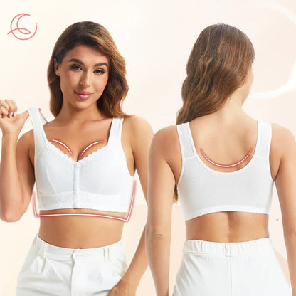 Front Closure Breathable Bra for Seniors