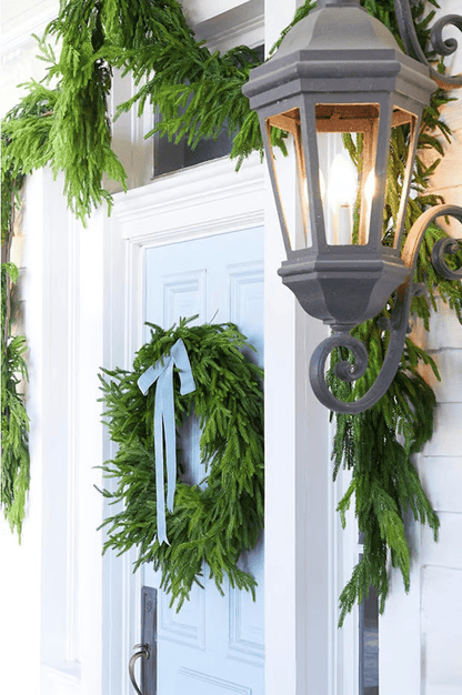 ✨Natural Christmas Greenery ✨- Real Touch Norfolk Pine Garland