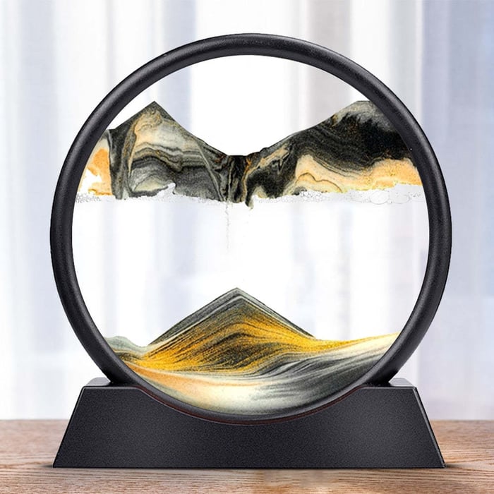 Offre spéciale-cadeau parfait-sablier 3D paysage de sable des profondeurs marines