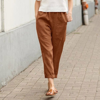 Linen-cotton women's large size loose pants (Buy 3 Free Shipping)