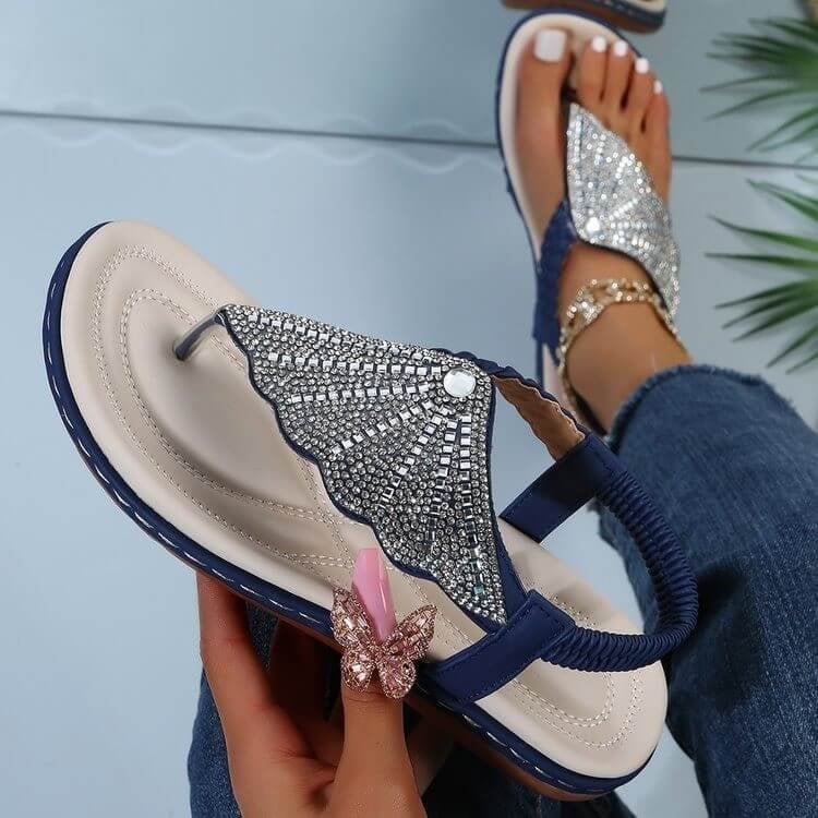 Sandalias ortopédicas casuales para mujer - Zapatillas con punta de clip de moda