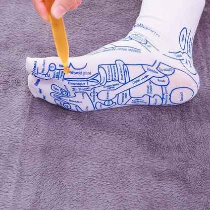 🔥 Chaussettes Graphiques de Réflexologie 🔥 