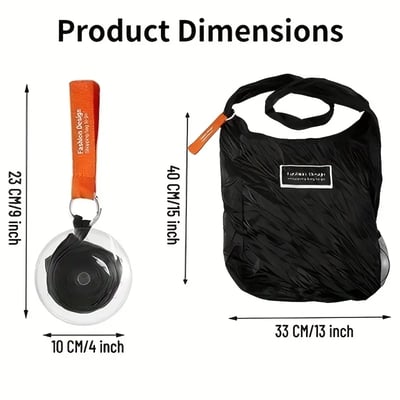 🔥Bolsa de compras portátil con bolsillo para discos: COMPRE 2 Y OBTENGA 1 GRATIS (3PCS)