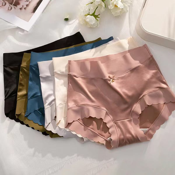 Payez 1, obtenez 2 (3 paquets) de culottes absorbant l'humidité en soie glacée antibactérienne en satin de qualité supérieure