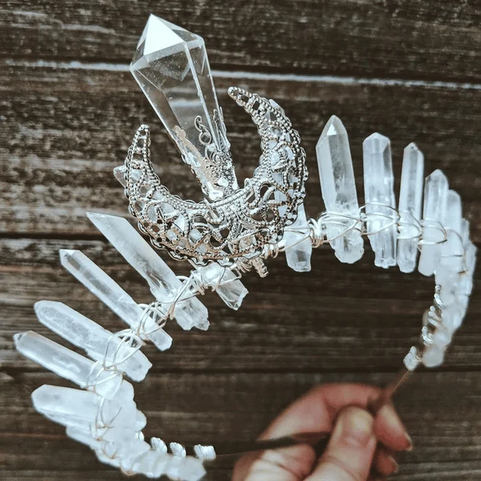 HANDMADE NATURAL CRYSTAL CROWN