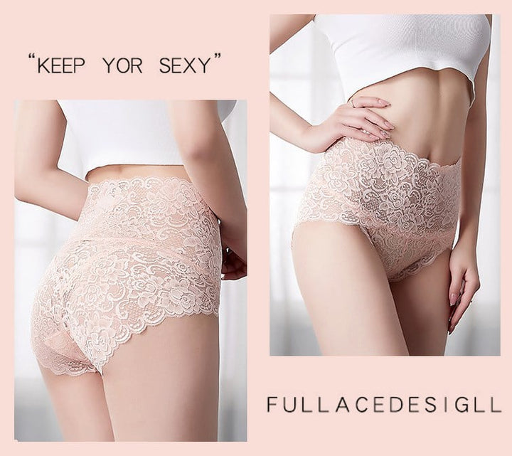 🔥VENTE CHAUDE🔥Culotte sexy taille haute en dentelle de qualité supérieure 