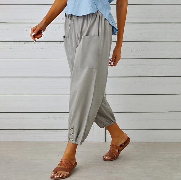 Women's Summer Capri Pants Wide Leg