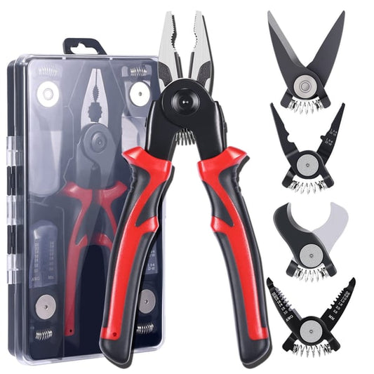 (🔥HOT SALE NOW 49% OFF)--Multifunctional 5-in-1 Interchangeable Head Pliers Tool Set