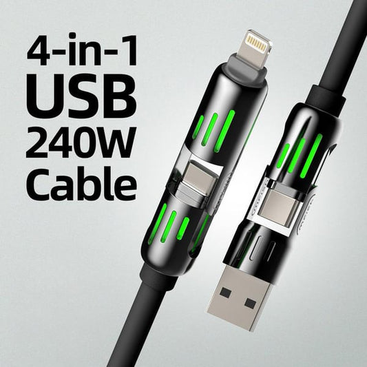 Mfish 240W 4-in-1 USB C Cable