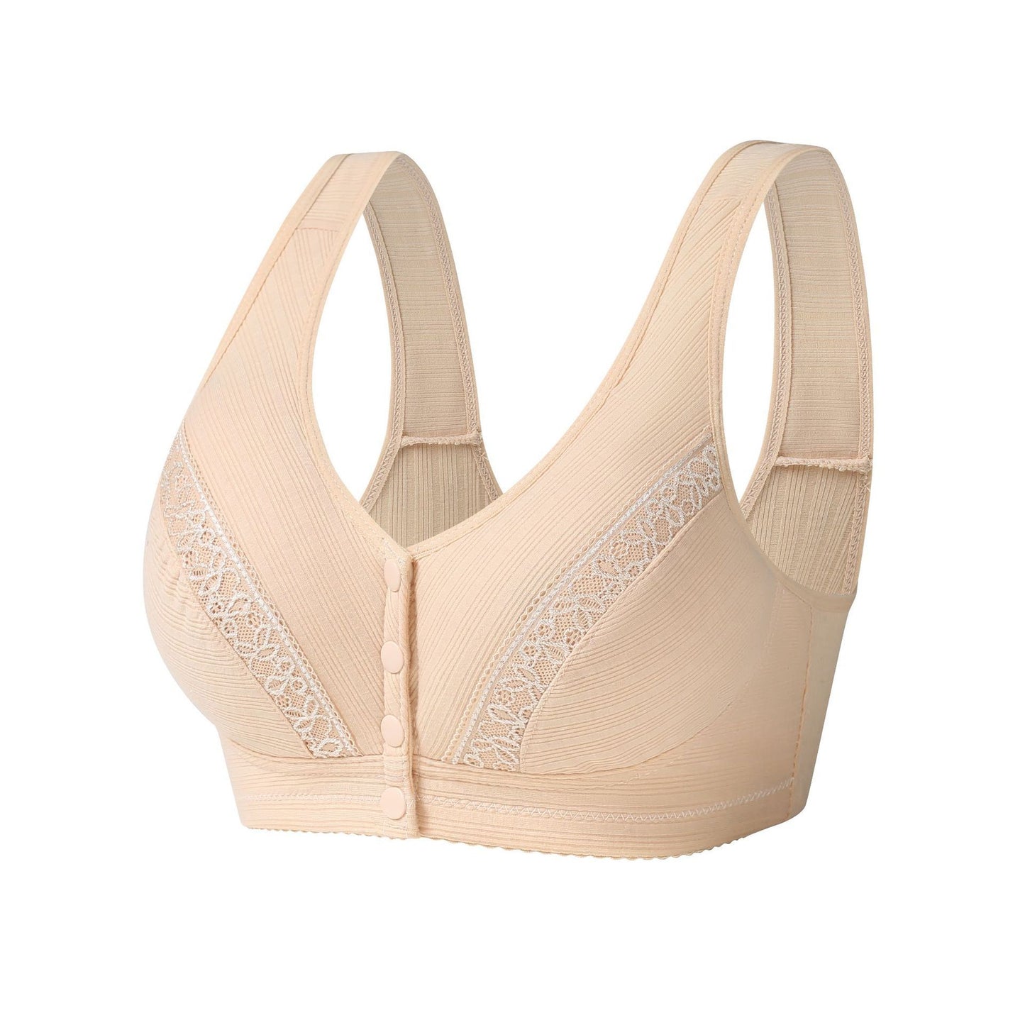 Buy 2 Get 1 Free-2024 Front Button Breathable Skin-Friendly Cotton Bra