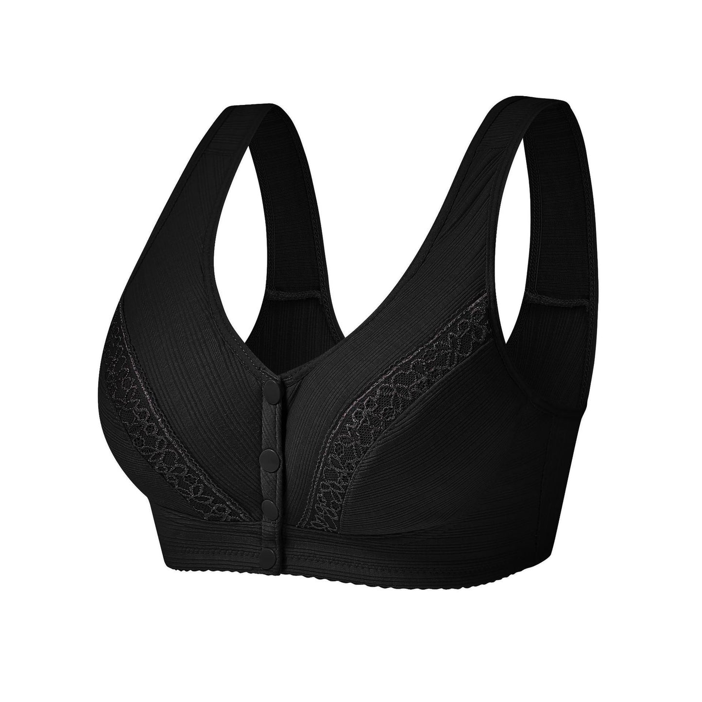 Achetez-en 2, obtenez-en 1 gratuit-2024 Soutien-gorge en coton respirant et doux pour la peau avec boutons sur le devant