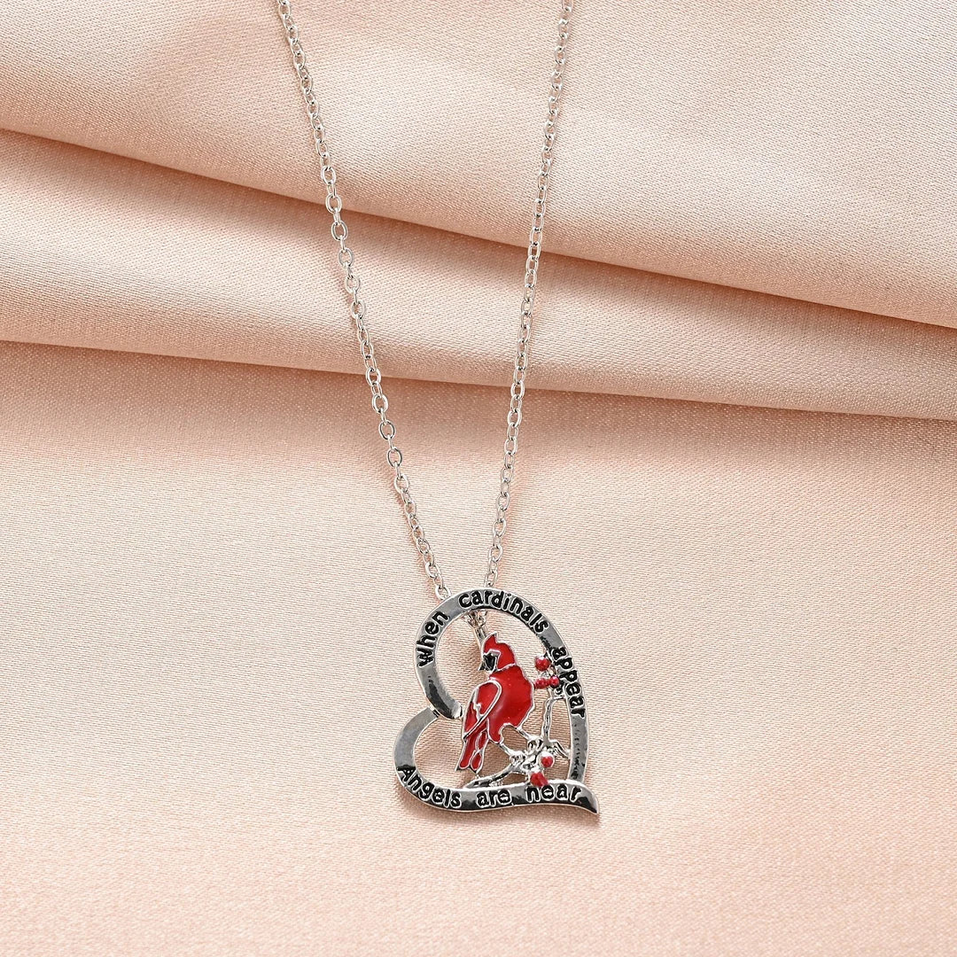 When Angels are Near Heart Necklace