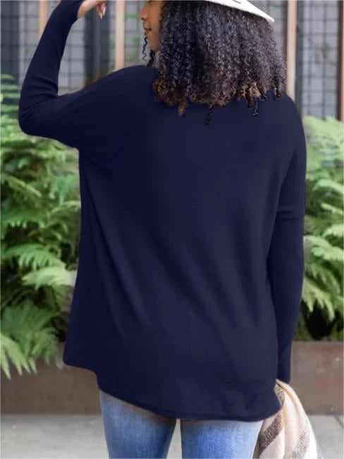 LONG SLEEVE THUMBHOLE SWEATER POCKET TUNIC BUY 2 FREE SHIPPING