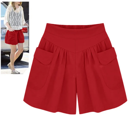 Hot Sale🎁Women Beach Casual Hot Shorts with Elastic Waistband