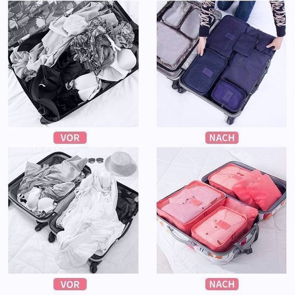 🎁Portable Luggage Packing Cubes - 6 Pieces ✈ Buy 3 Free Shipping🚗