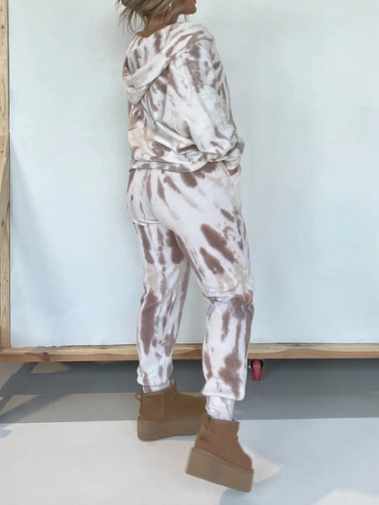 Tie Dye Hoodie And Sweatpants Set (Buy 2 Free Shipping)