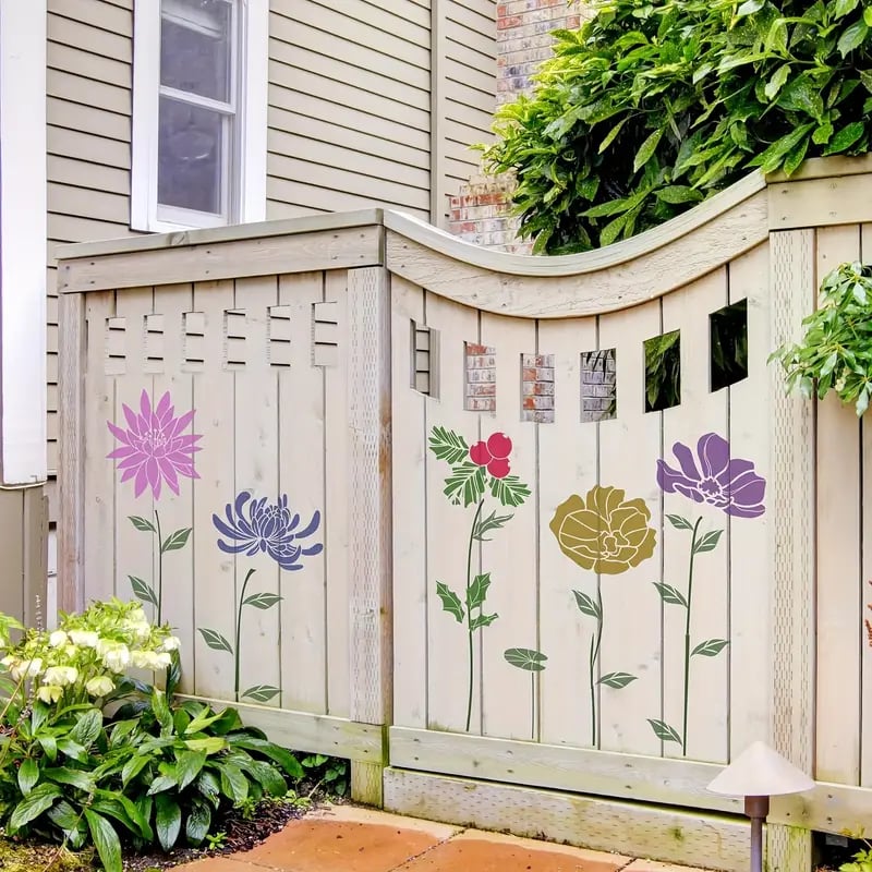 🏡Last Day 70% OFF -Blooming Flowers Stencil Kit🌻DIY Decoration