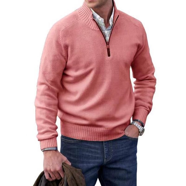 Men's Cashmere Zipper Basic Sweater (Buy 2 Free Shipping)