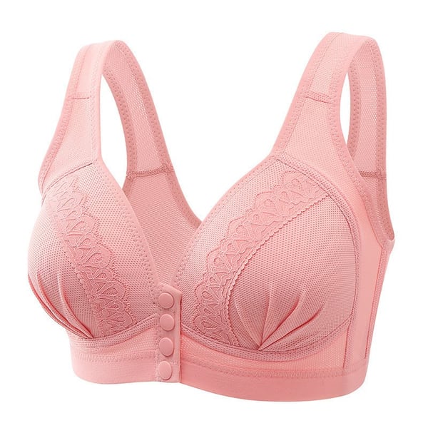 BUY 1 GET 2 FREE(Please add 3 pcs to cart)-2024 Front Button Breathable Skin-Friendly Cotton Bra