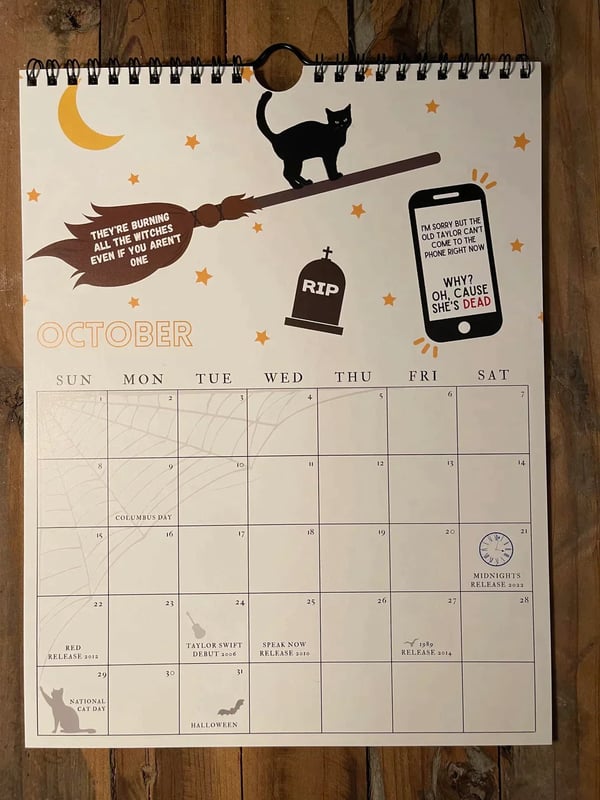 2024 TS Lyrics Calendar