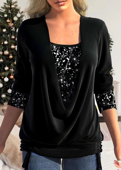 💥Hot Sale 49% OFF💃Sequins Long Sleeve Shirt✨ (Buy 2 Free Shipping)