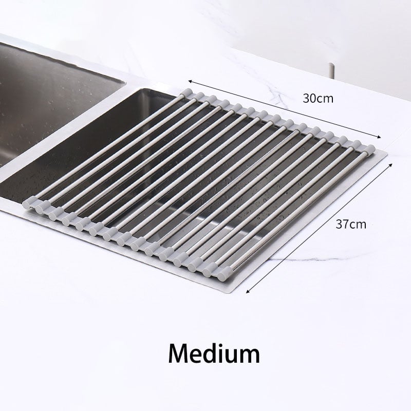 (🔥HOT SALE NOW 49% OFF) - Portable Stainless Steel Rolling Rack (BUY 2 GET FREE SHIPPING)