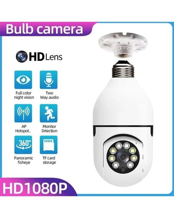 🔥-Wireless Wifi Light Bulb Camera Security Camera