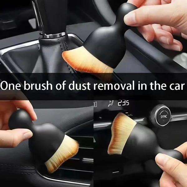 Car interior cleaning multi-tool brush