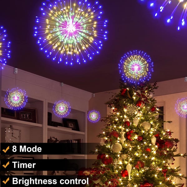 Christmas Pre-sale SAVE 50%🎄Hanging Starburst Fairy Lights for Christmas