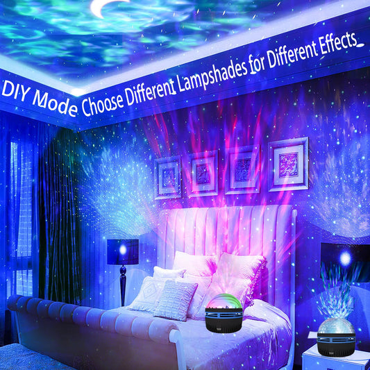 🔮2 in 1 Northern Lights and Ocean Wave Projector - With 14 Light Effects