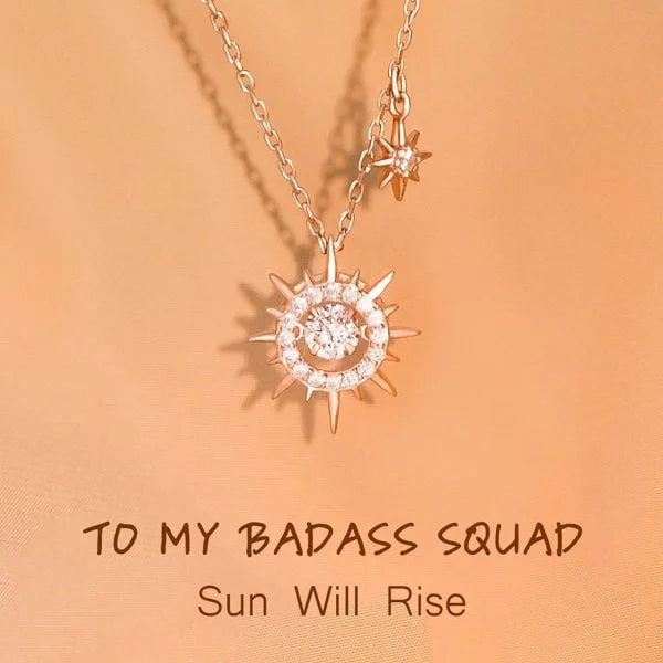 🌞SUN WILL RISE Necklace - ''We always have each other's back''👩‍❤️‍👩