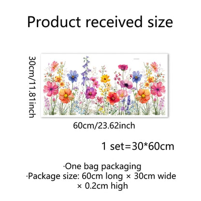 🔥LAST Sale 49% OFF💐Colorful Floral Bouquet Window Sticker