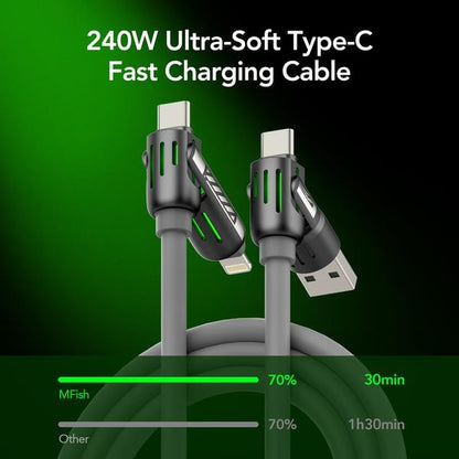 Mfish 240W 4-in-1 USB C Cable