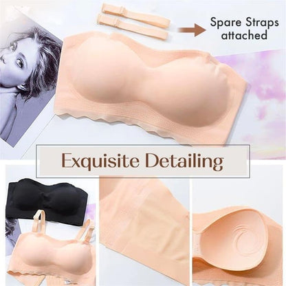 Plus size Sexy Strapless Invisible Push Up Bra