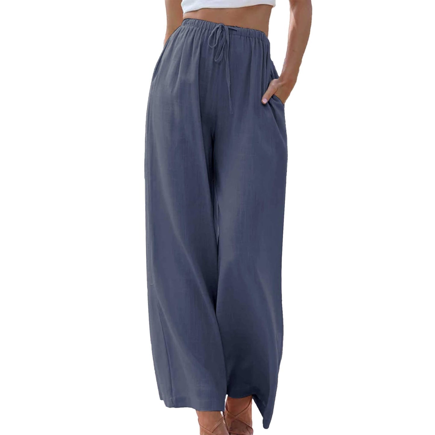 🔥 Women's Cotton and Linen Wide Leg Pants (Buy 2 Free Shipping) 🔥