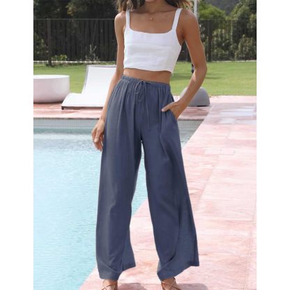 🔥 Women's Cotton and Linen Wide Leg Pants (Buy 2 Free Shipping) 🔥