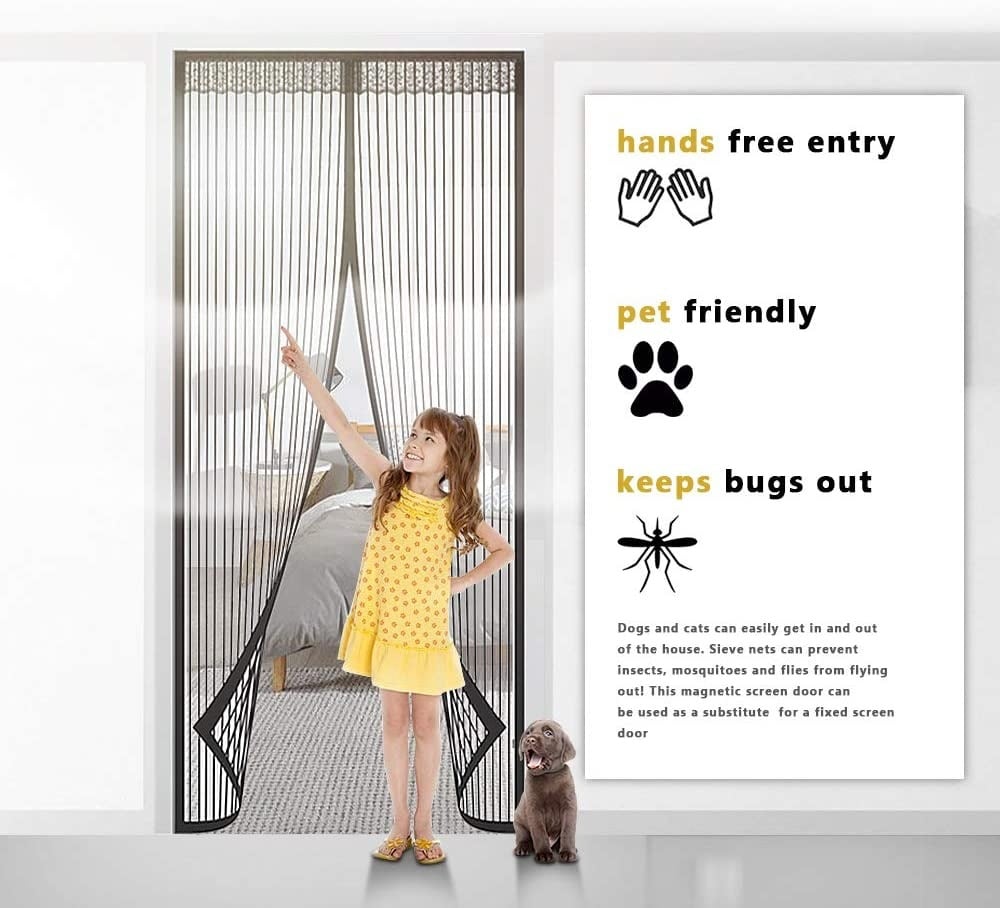 (🔥HOT SALE NOW 49% OFF) -Magnetic Screen Door👾Prevent mosquito-borne viruses