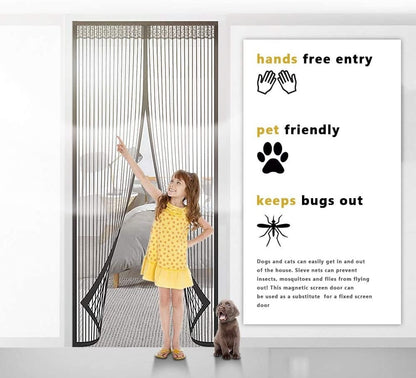 (🔥HOT SALE NOW 49% OFF) -Magnetic Screen Door👾Prevent mosquito-borne viruses