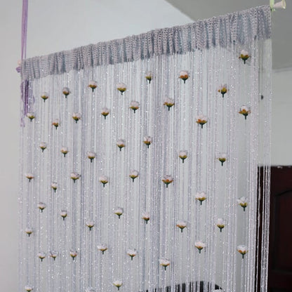 Rose Thread Door Curtain