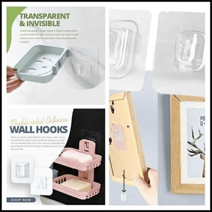 Transparent Double-sided Adhesive Wall Hooks