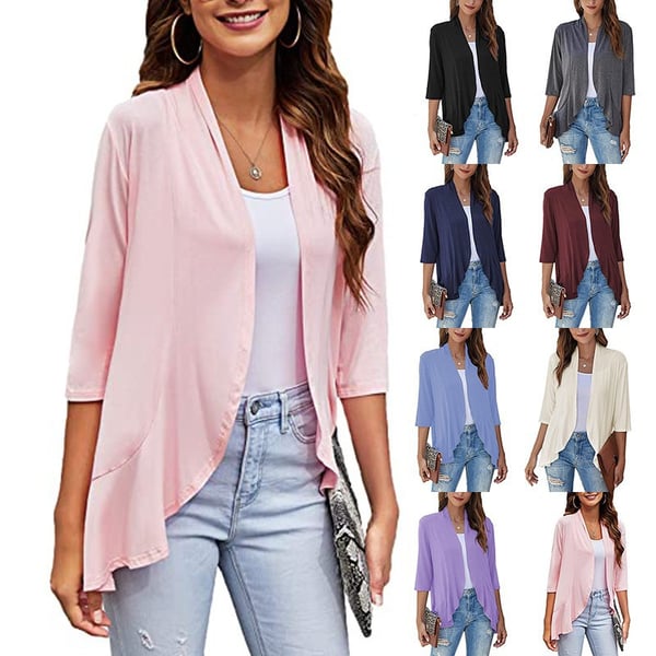 Women's Casual Lightweight Open Front Cardigans (Buy 2 free shipping)