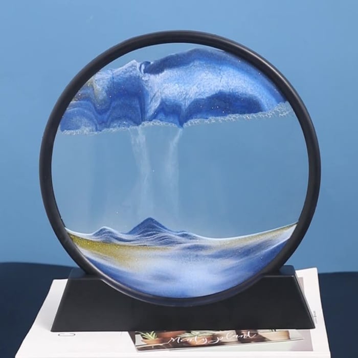 Offre spéciale-cadeau parfait-sablier 3D paysage de sable des profondeurs marines